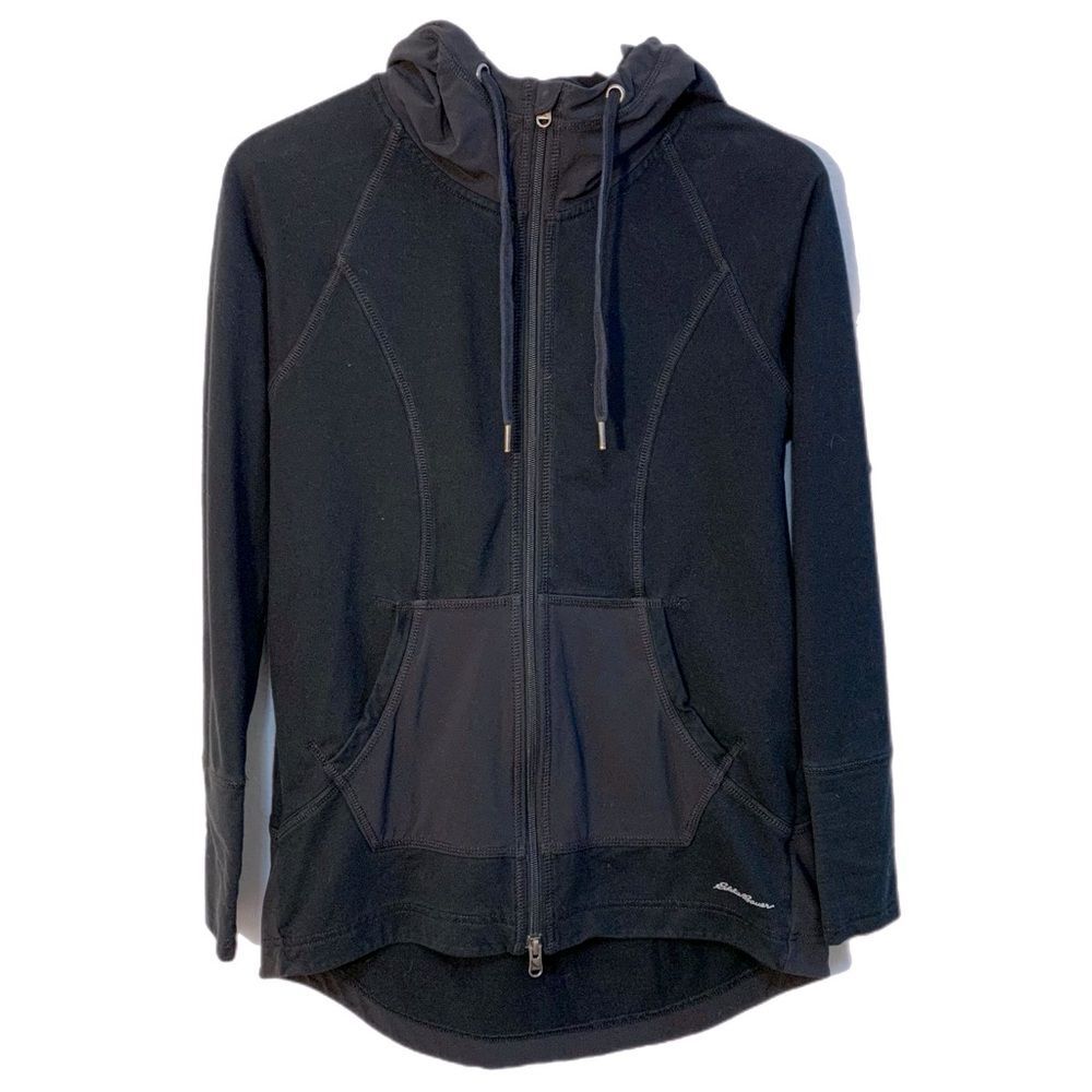 EDDIE BAUER Summit Black Zip Up Hoodie Women’s Black S.